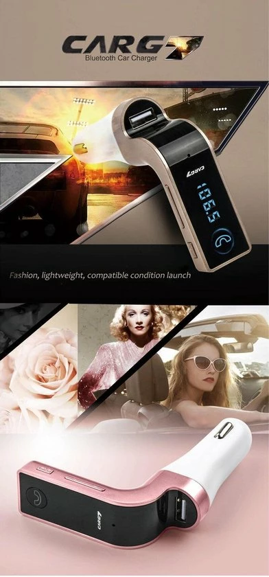DrPhone FM9 - Bluetooth FM Transmitter - USB Poort ? Bluetooth Carkit ? Handsfree ? Roze 12 DrPhone FM9 - Bluetooth FM Transmitter - USB Poort ? Bluetooth Carkit ? Handsfree ? Roze - Afbeelding 10
