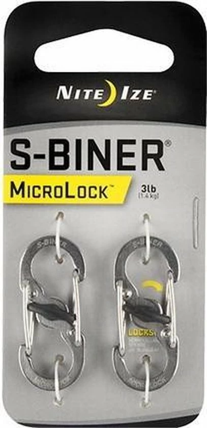 Nite Ize - SBiner - Microlock - Stainless Carabiner 8 Nite Ize - SBiner - Microlock - Stainless Carabiner - Afbeelding 6
