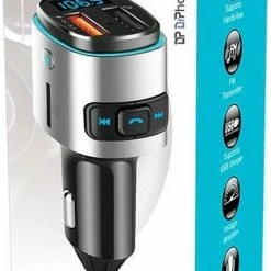 DrPhone BC15 - Handsfree Gesprekken + Autolader ? Bluetooth - RGB LED ? Audio Fm Transmitter ? Voltage Detectie - Bellen / Opladen - Smartphone -AZDome store 468x840