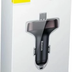 Baseus T Typed S-09 87,5 - 108 MHz Sigarettenaansteker Zwart, Rood -AZDome store 509x840