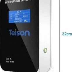 Merkloos Teison Green Pro - Wallbox Laadpaal Laadstation - 22KW 32A 3 Fase Type 2 20 Merkloos Teison Green Pro - Wallbox Laadpaal Laadstation - 22KW 32A 3 Fase Type 2 -AZDome store 510x840 1