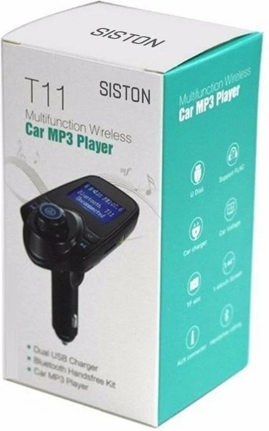 Siston Bluetooth Carkit 5 In 1 FM Transmitter T11D 7 Siston Bluetooth Carkit 5 In 1 FM Transmitter T11D - Afbeelding 5