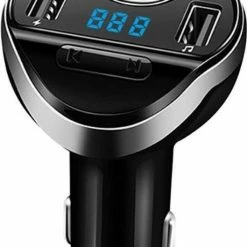 DrPhone BC6 Carkit - FM Transmitter - Autolader - Wireless Auto Bluetooth Kit - MP3-speler ? Wireless Handsfree - SD-kaart - Met 2 USB Poorten