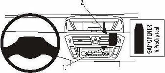 Houder - Brodit ProClip - Citro?n C4 Picasso / C4 Grand Picasso 2007-2013 Angled Mount 4 Houder - Brodit ProClip - Citro?n C4 Picasso / C4 Grand Picasso 2007-2013 Angled Mount - Afbeelding 2