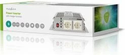 Nedis Inverter Gemodificeerde Sinusgolf | Ingangsvoltage: 12 VDC | Apparaat Stroomoutput: 2 | 230 V ~ 50 Hz | 1000 W | Piekvermogen: 2400 W | Type Stopcontact: F (CEE 7/3) | Accuklemmen -AZDome store 550x246 4