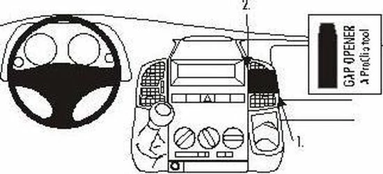 Houder - Brodit ProClip - Citro?n Jumper - Fiat Ducato- Peugeot Boxer 2002-2006 Angled Mount 4 Houder - Brodit ProClip - Citro?n Jumper - Fiat Ducato- Peugeot Boxer 2002-2006 Angled Mount - Afbeelding 2