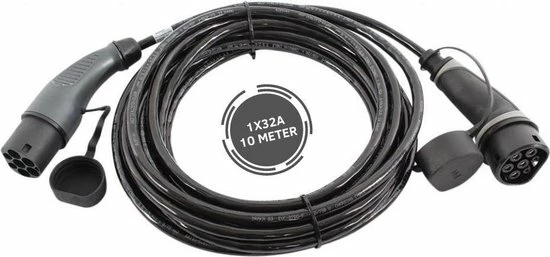 Ratio Basic Line laadkabel auto | type 2 naar type 2 | 7.4 kW | fase 1 - 32A | 10 meter Ratio Electric Ratio Basic Line Laadkabel Auto | Type 2 Naar Type 2 | 7.4 KW | Fase 1 - 32A | 10 Meter -AZDome store 550x257 8