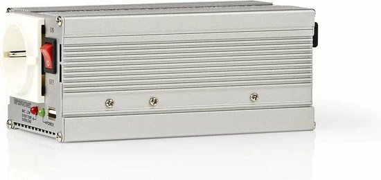 Nedis Inverter Gemodificeerde Sinusgolf | Ingangsvoltage: 12 VDC | Apparaat stroomoutput: 1 | 230 V ~ 50 Hz | 300 W | Piekvermogen: 600 W | Type stopcontact: F (CEE 7/3) / USB | Accuklemmen + Aansteker Nedis Inverter Gemodificeerde Sinusgolf | Ingangsvoltage: 12 VDC | Apparaat Stroomoutput: 1 | 230 V ~ 50 Hz | 300 W | Piekvermogen: 600 W | Type Stopcontact: F (CEE 7/3) / USB | Accuklemmen + Aansteker -AZDome store 550x260 3