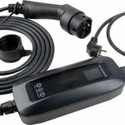 ERock Besen Mobiele Lader LCD Zwart Type 2 Naar Schuko - Uitgesteld Laden En Memory Functie -AZDome store 550x276 5