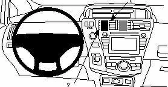 Brodit ProClip Voor De Toyota Prius + 12 - Center Mount 4 Brodit ProClip Voor De Toyota Prius + 12 - Center Mount - Afbeelding 2