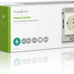 Nedis Inverter Gemodificeerde Sinusgolf | Ingangsvoltage: 24 VDC | Apparaat Stroomoutput: 1 | 230 V ~ 50 Hz | 300 W | Piekvermogen: 600 W | Type Stopcontact: F (CEE 7/3) / USB | Accuklemmen + Aansteker 27 Nedis Inverter Gemodificeerde Sinusgolf | Ingangsvoltage: 24 VDC | Apparaat Stroomoutput: 1 | 230 V ~ 50 Hz | 300 W | Piekvermogen: 600 W | Type Stopcontact: F (CEE 7/3) / USB | Accuklemmen + Aansteker -AZDome store 550x306 3