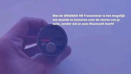 Wegman Bluetooth FM Transmitter - Autolader - Carkit - Autoradio - Bluetooth Transmitter 3 Wegman Bluetooth FM Transmitter - Autolader - Carkit - Autoradio - Bluetooth Transmitter - Afbeelding 2