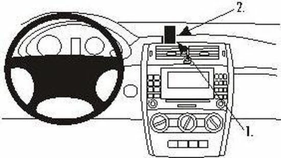 Houder - Brodit ProClip - Mercedes Benz B-Klasse 2005-2011 Center Mount 4 Houder - Brodit ProClip - Mercedes Benz B-Klasse 2005-2011 Center Mount - Afbeelding 2