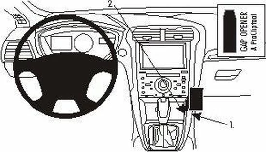 Houder - Brodit ProClip - Ford Mondeo 2015-2018 Angled Mount 5 Houder - Brodit ProClip - Ford Mondeo 2015-2018 Angled Mount - Afbeelding 3