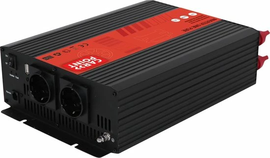 Carpoint Omvormer 12v Naar 230V - 1500W - Zuivere Sinus 4 Carpoint Omvormer 12v Naar 230V - 1500W - Zuivere Sinus - Afbeelding 2