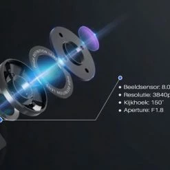 AZDome M63 Pro Dashcam - Ultra 4K Resolutie - Wifi - GPS - Parkeerstand - 64gb Micro SD - 3.0 Inch IPS LCD - Dashcam Voor Auto Met Optionele Achter Camera -AZDome store 550x329