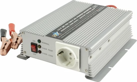 Hq Inv600w/12 Omvormer 12 - 230 V 600 W 3 Hq Inv600w/12 Omvormer 12 - 230 V 600 W