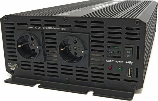 HBM Machines Professionele 12 Volt ? 230 Volt Zuivere Sinus Spanningsomvormer 3000 Watt 6 HBM Machines Professionele 12 Volt ? 230 Volt Zuivere Sinus Spanningsomvormer 3000 Watt - Afbeelding 4