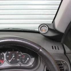 RGM A-Pillarmount Rechts - 1x 52mm - Passend Voor Peugeot 206 Excl. CC - Zwart (ABS)