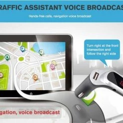 DrPhone FM7 - Bluetooth FM Transmitter ? USB Poort - Carkit Autolader ? Microfoon ? Handsfree Bellen ? Sigarettenplug - Rose Goud -AZDome store 550x378