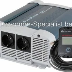 Xenteq - PurePower Omvormer Zuivere Sinus 1500W - 24V Mét Afstandsbediening