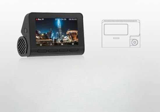 DMB Lifestyle Front Dashcam Voor Auto - 64GB Kaart - APP - 4K - Opnemen - Zwart 3 DMB Lifestyle Front Dashcam Voor Auto - 64GB Kaart - APP - 4K - Opnemen - Zwart