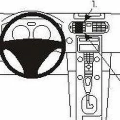 Houder - Brodit ProClip - Volvo C30/ C70/ S40/ V50 Center Mount -AZDome store 550x388