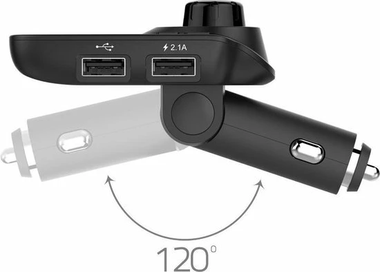 Siston Bluetooth Carkit 5 In 1 FM Transmitter T11D 6 Siston Bluetooth Carkit 5 In 1 FM Transmitter T11D - Afbeelding 4