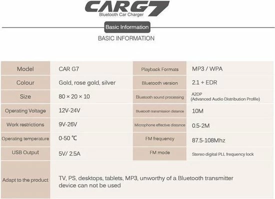 DrPhone FM9 - Bluetooth FM Transmitter - USB Poort ? Bluetooth Carkit ? Handsfree ? Roze 22 DrPhone FM9 - Bluetooth FM Transmitter - USB Poort ? Bluetooth Carkit ? Handsfree ? Roze - Afbeelding 20