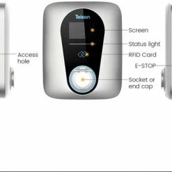 Merkloos Teison Home Pro Wallbox Laadpaal Laadstation 3kw 16A - Type 2 Stopcontact - 5" LCD - RFID -AZDome store 550x405 2