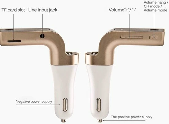 DrPhone FM9 - Bluetooth FM Transmitter - USB Poort ? Bluetooth Carkit ? Handsfree ? Roze 14 DrPhone FM9 - Bluetooth FM Transmitter - USB Poort ? Bluetooth Carkit ? Handsfree ? Roze - Afbeelding 12