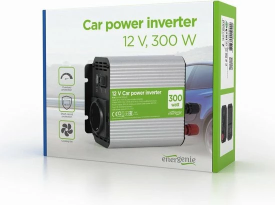 Energenie Auto Omvormer - Input 11V - 15V - Output 230V - 300 Watt 5 Energenie Auto Omvormer - Input 11V - 15V - Output 230V - 300 Watt - Afbeelding 3
