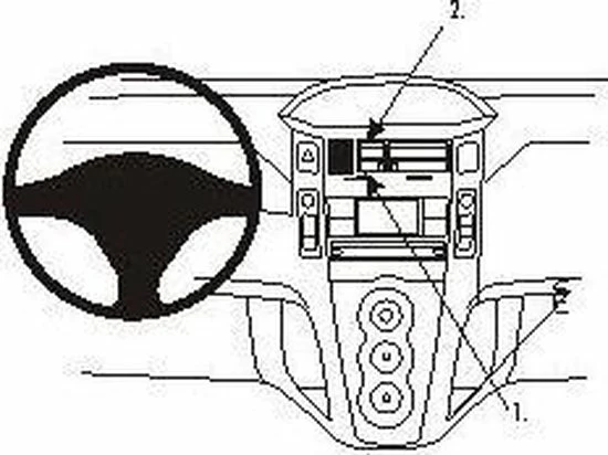 Houder - Brodit ProClip - Toyota Yaris 2006-2011 Center mount Houder - Brodit ProClip - Toyota Yaris 2006-2011 Center Mount -AZDome store 550x412 267