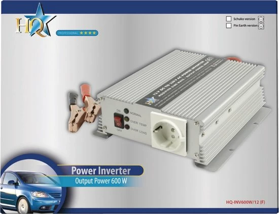 Hq Inv600w/12 Omvormer 12 - 230 V 600 W 7 Hq Inv600w/12 Omvormer 12 - 230 V 600 W - Afbeelding 5