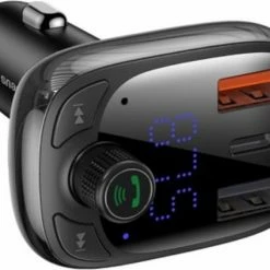 Baseus Voor Auto Bluetooth 5.0 FM Transmitter - Micro SD - Carkit Auto + Oplader (USB-C & Quick Charge 3.0) - Handsfree Bellen & Audio Afspelen - Aux - LED Licht CCTM-B01 -AZDome store 550x423 6