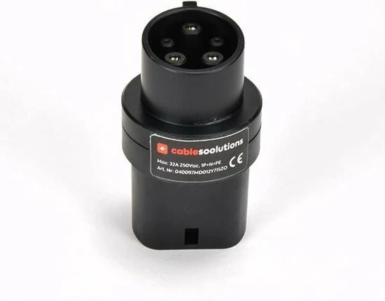 Solutions Soolutions Type 1 Auto Naar Type 2 Kabel Aangesloten Station - Kabeladapter Adapter Type 2 - Type 1 3 Solutions Soolutions Type 1 Auto Naar Type 2 Kabel Aangesloten Station - Kabeladapter Adapter Type 2 - Type 1