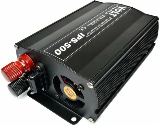 ABC-Led Omvormer Auto - 12 Volt Naar 230 Volt - 350 Watt - Zwart 4 ABC-Led Omvormer Auto - 12 Volt Naar 230 Volt - 350 Watt - Zwart - Afbeelding 2