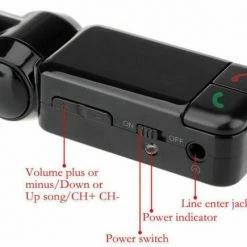 TrendX Bluetooth FM Zender - Handsfree - Draadloze Mp3 Speler - Carkit - Bluetooth FM Transmitter - Dubbele USB Oplader Voor Universele Telefoons -AZDome store 550x435 4