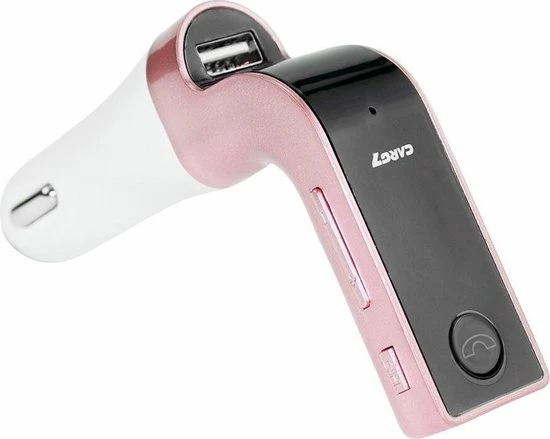 DrPhone FM9 - Bluetooth FM Transmitter - USB Poort ? Bluetooth Carkit ? Handsfree ? Roze 3 DrPhone FM9 - Bluetooth FM Transmitter - USB Poort ? Bluetooth Carkit ? Handsfree ? Roze
