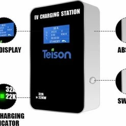 Merkloos Teison Green Pro - Wallbox Laadpaal Laadstation - 22KW 32A 3 Fase Type 2 21 Merkloos Teison Green Pro - Wallbox Laadpaal Laadstation - 22KW 32A 3 Fase Type 2 -AZDome store 550x441 1