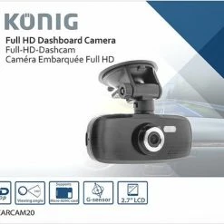 Konig 2x K?nig SAS-CARCAM20 Full HD Dashcam Met Zuignap Zwart -AZDome store 550x442 2