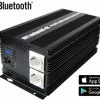 K-PO Real Sinus Omvormer 2000 Watt - 24 Volt Naar 230 Volt - Bluetooth - Zuivere Sinus
