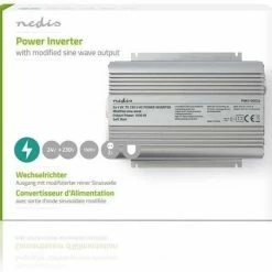Nedis Inverter Gemodificeerde Sinusgolf | Ingangsvoltage: 24 VDC | Apparaat Stroomoutput: 2 | 230 V ~ 50 Hz | 1000 W | Piekvermogen: 2400 W | Type Stopcontact: F (CEE 7/3) | Accuklemmen -AZDome store 550x453 8
