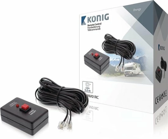 Konig König KN-INV01RC Afstandsbediening Voor Omvormer 5 M 3 Konig König KN-INV01RC Afstandsbediening Voor Omvormer 5 M