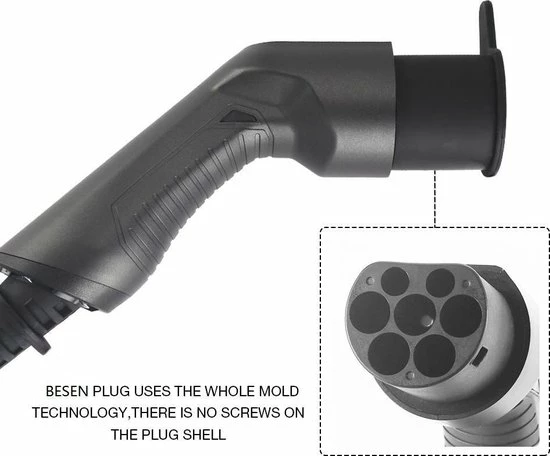 Besen Laadkabel Auto | Type 2 Naar Type 2 | 22 KW | Fase 3 - 32A | 5 Meter 5 Besen Laadkabel Auto | Type 2 Naar Type 2 | 22 KW | Fase 3 - 32A | 5 Meter - Afbeelding 3