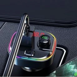 RIXUS Bluetooth Car FM Player RXBT13 Met RGB Ambient Lighting -AZDome store 550x466 2
