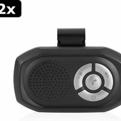 2x Smartwares SK-1541 Bluetooth Car Kit Zwart