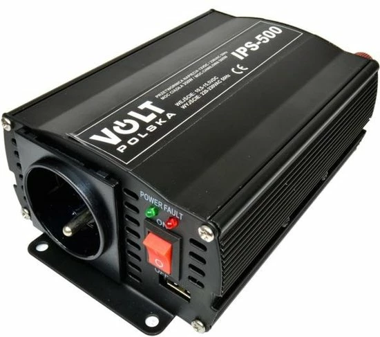 ABC-Led Omvormer Auto - 12 Volt Naar 230 Volt - 350 Watt - Zwart 3 ABC-Led Omvormer Auto - 12 Volt Naar 230 Volt - 350 Watt - Zwart