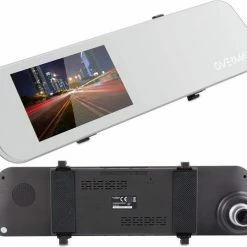 Overmax Camroad - Achteruitkijkspiegel En Achteruitrijcamera - Zilver/Zwart