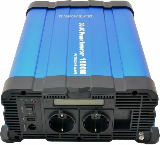STVDP Omvormer 12V Naar 230V - 1500W Met Display - Zuivere Sinus 7 STVDP Omvormer 12V Naar 230V - 1500W Met Display - Zuivere Sinus - Afbeelding 5